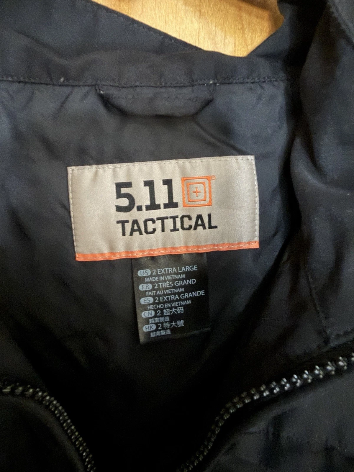 5.11 Tactical Jacket Mens 2XL Black 2 Layer Waterproof NASCAR Utility Workwear image 2