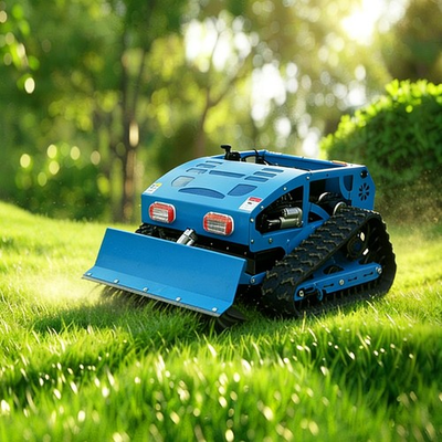 #ad 2 in 1 Remote Control Lawn Mower amp; Snow Blower Gasoline 9HP Crawler Grass Cutter $1999.00