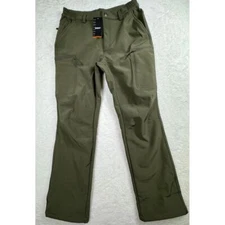 TacVasen Mens Hiking Fishing Outdoor Water-Resistant 5 Pocket Fleece Lined 34