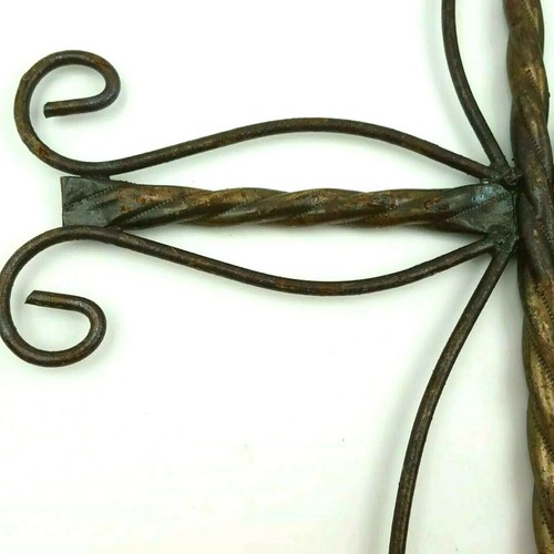 Metal Cross Home Decor Brown Wire Spiral Design Christian Prayer Wall Design - Picture 3 of 12