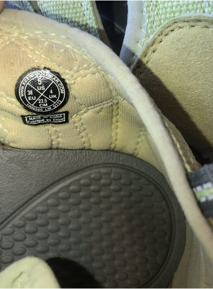 Sandali donna Keen verde punta chiusa trail outdoor escursionismo US 5