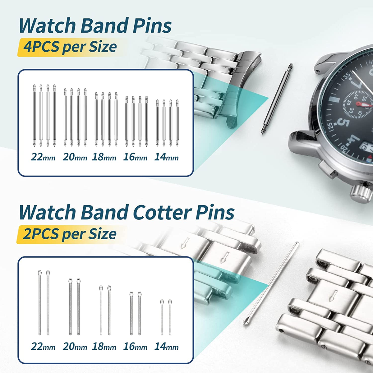 Kit Riparazione Orologi JOREST - Cacciaviti, Apricassa E Attrezzi Per Sostituire Batteria E Cinturino - Foto 5