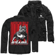 Giacca uomo uomo esercito vintage American Bully stabile estate autunno dog