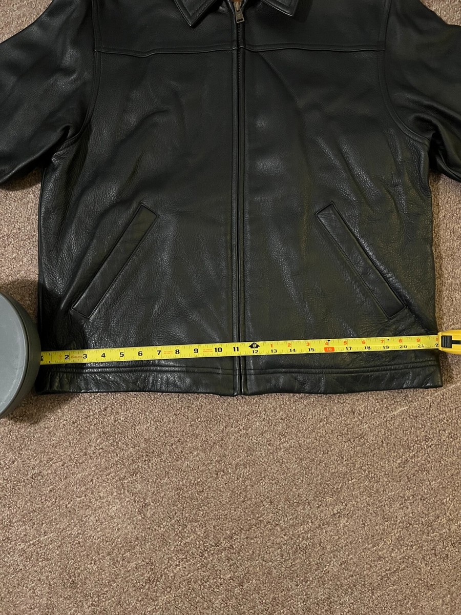 【最終値下げ】黒レザージャケット Mサイズ ジッパー付き　Timberland fit=scale-down,w=1200