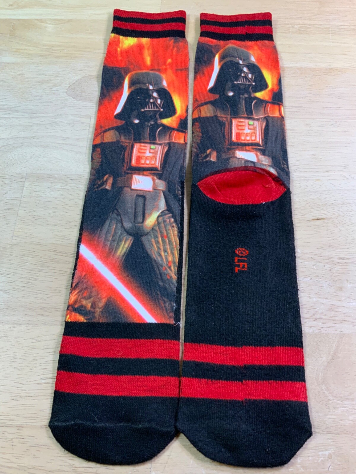 SAOLA Calze uomo Star Wars Darth Vader Crew nuove con etichetta SOLO 1 PAIO!*