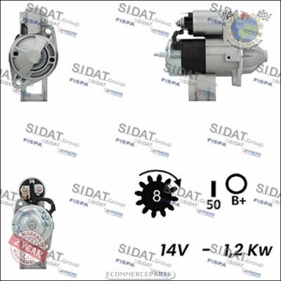 STARTER ANLASSER Sidat für HYUNDAI SANTA FE HIGHWAY TRAJET SONATA H-1 KIA MA mor