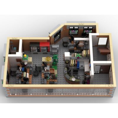 MOC-124801 Double Storey Studio Model Street Scene 2146 Pieces Good Quality