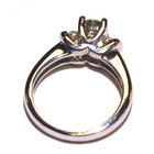 GIA 14k white gold 1.29ct VS2 M diamond round engagement ring Natural 5.6g 6 — photo 7