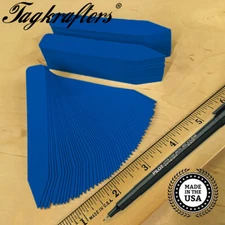 PREMIUM 4" X 5/8" Pot Stakes DARK BLUE Plant Label Nursery Tag w Marker USA MADE