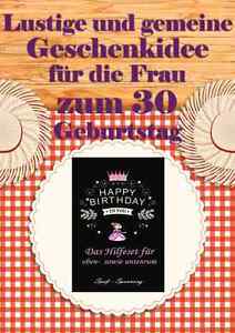 Witziges Geschenk Fur Die Frau Zum 18 30 40 50 Geburtstag Top Geldgeschenk Ebay