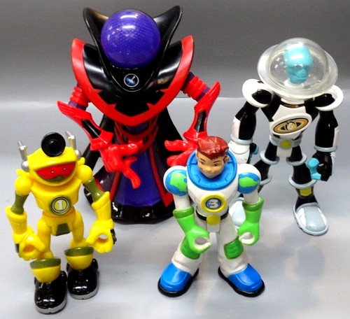 Mattel Fisher price 2006 Planet Heroes Toddler action Figures Lot 4pcs 6-7"Tall