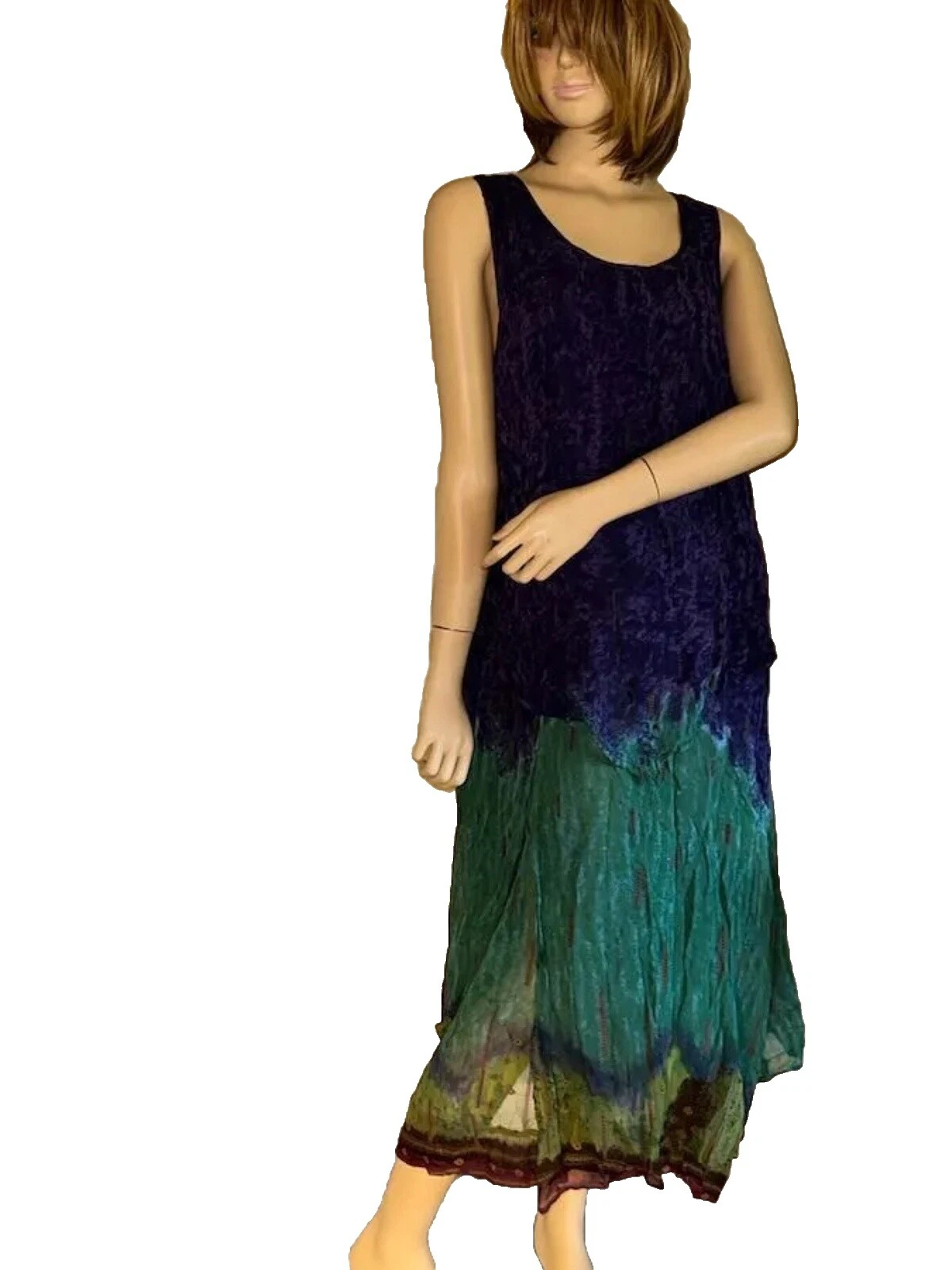 Psychedelic Hippie Vestidos VINTAGE Maxi para Mujer