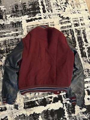 Veste Varsity Golden Bear Vintage - Laine Et Cuir - Taille XL - Occasion Très Bon État
