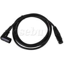 3PCS XLR Right-Angle Male to Straight Female Microphone Extension Cable 1.5M