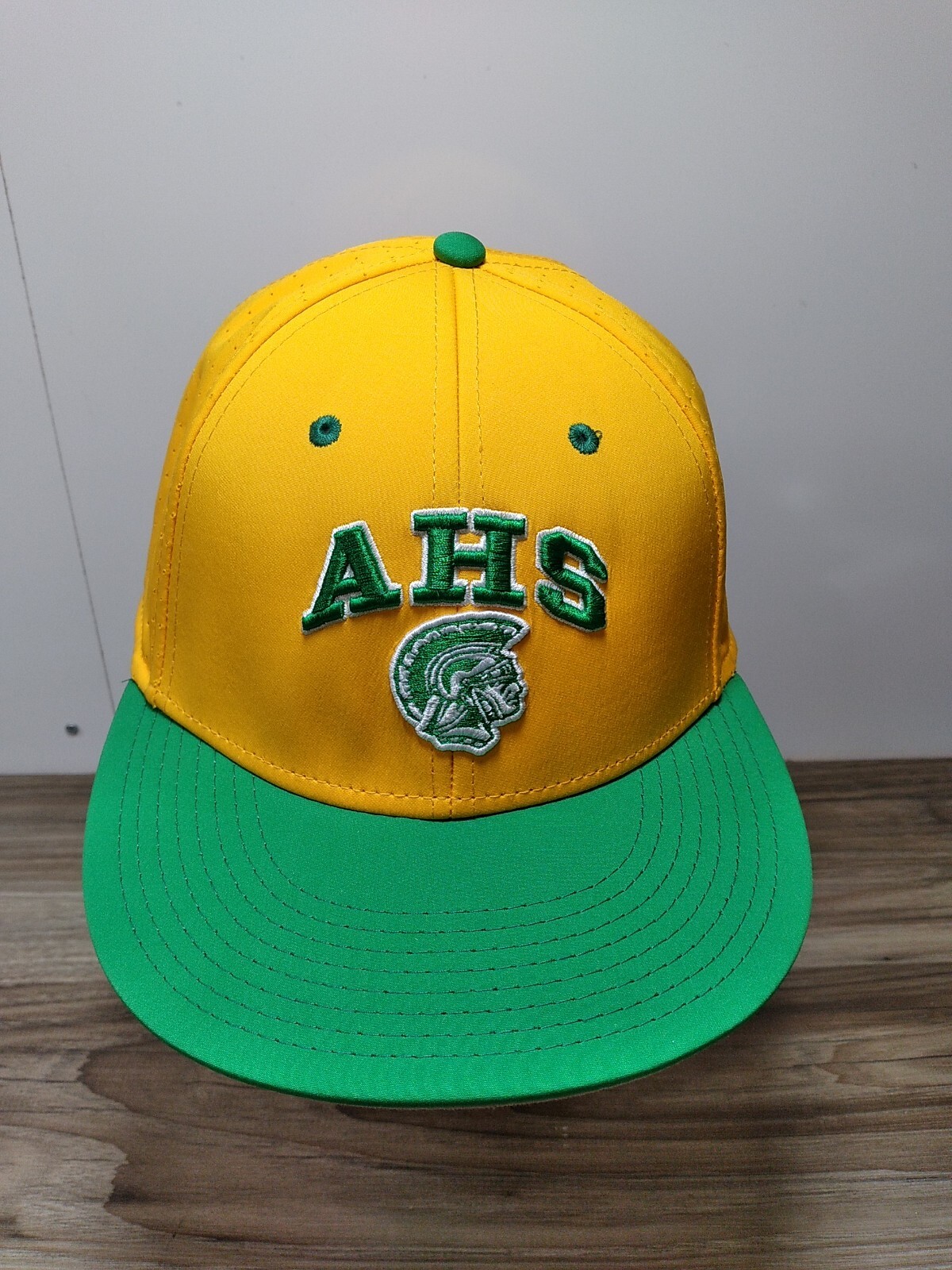 AHS Sparta NC Cap/Hat Fitted Large Yellow and Green Gem
