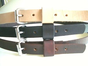 thick leather work belt