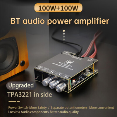 TPA3221 Digital Power Amplifier Board DC12-30V Stereo Audio Amp Module 100W*2