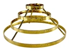 8 x 3 inches 4-Tier Round Lampshade Frame Chandelier Pendant Holder, Gold