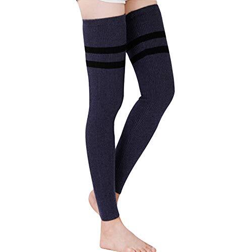 LerBen Womens Warm Cashmere Leg Warmers Long Soft Knee High Legging