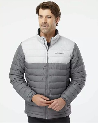 Columbia Powder Lite Insulated Jacket 169800 2XL Puffer Grey/white