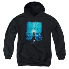 Aquaman Movie Kids Hoodie Poster Black Hoody