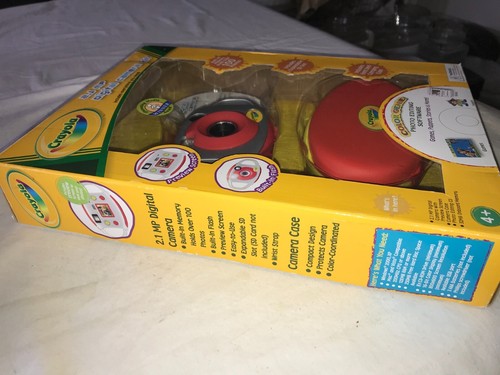 NOS Rare CRAYOLA 2.1 Megapixel DIGITAL CAMERA KIT Childrens First RED + Software - Picture 11 of 14