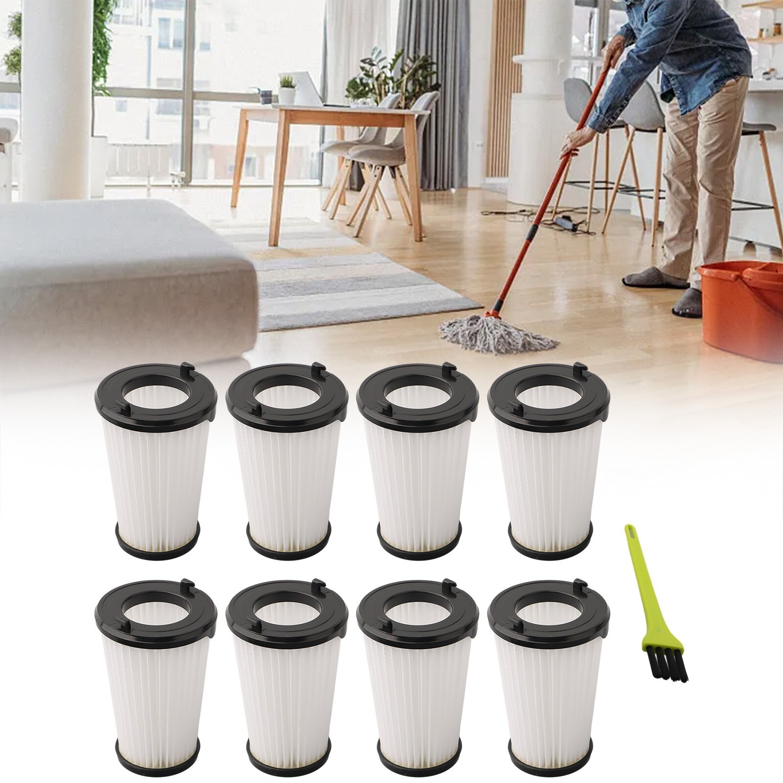 Replaceable Filters for AEG AEF150 CX7 CX72 QX8 Cordless Vacuum Pack of