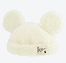 Japan Tokyo Disney Resort Fluffy Cap Mickey Ears Mickey limited Hat White