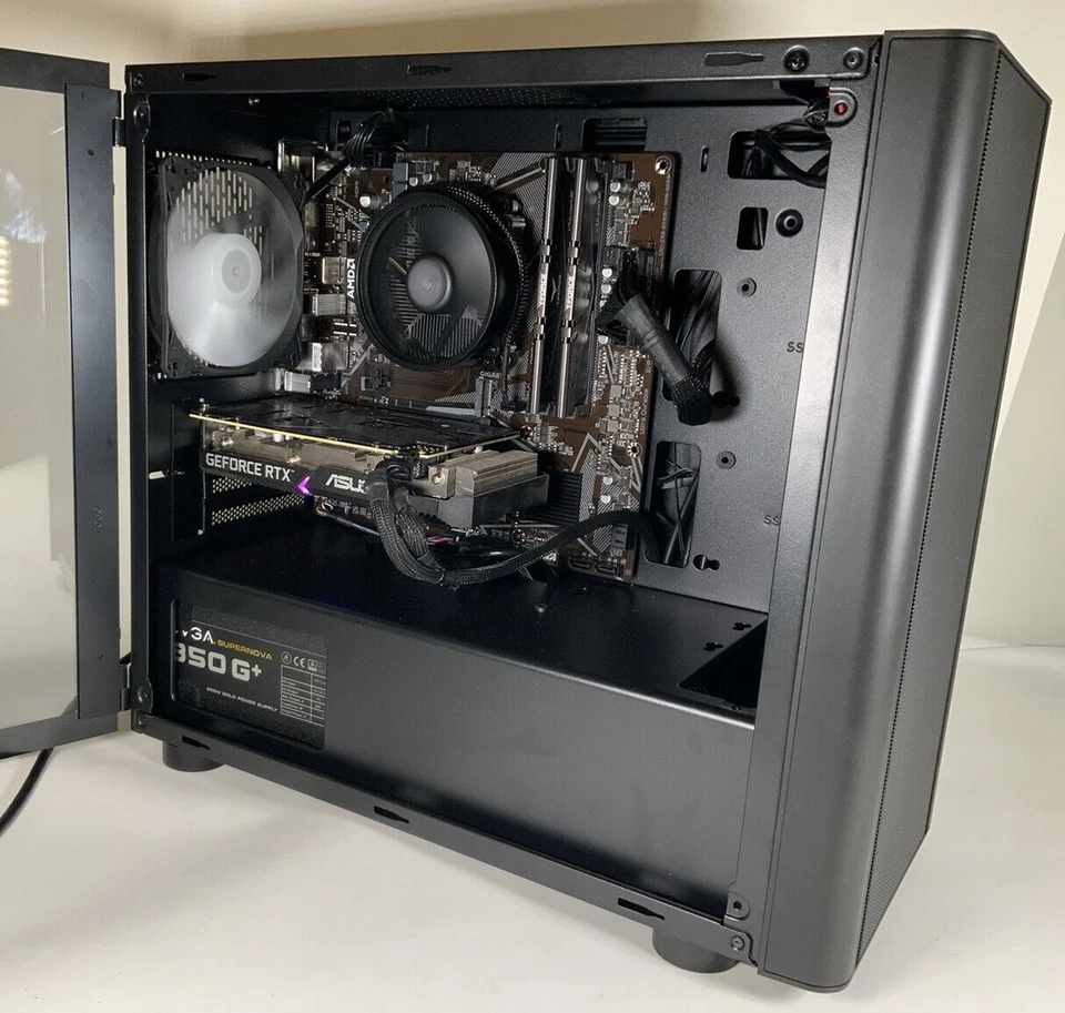 Custom Gaming PC Desktop Computer Ryzen 5 16 GB RAM 512 GB Nvidia RTX3060ti 8GB - Image 2 of 4