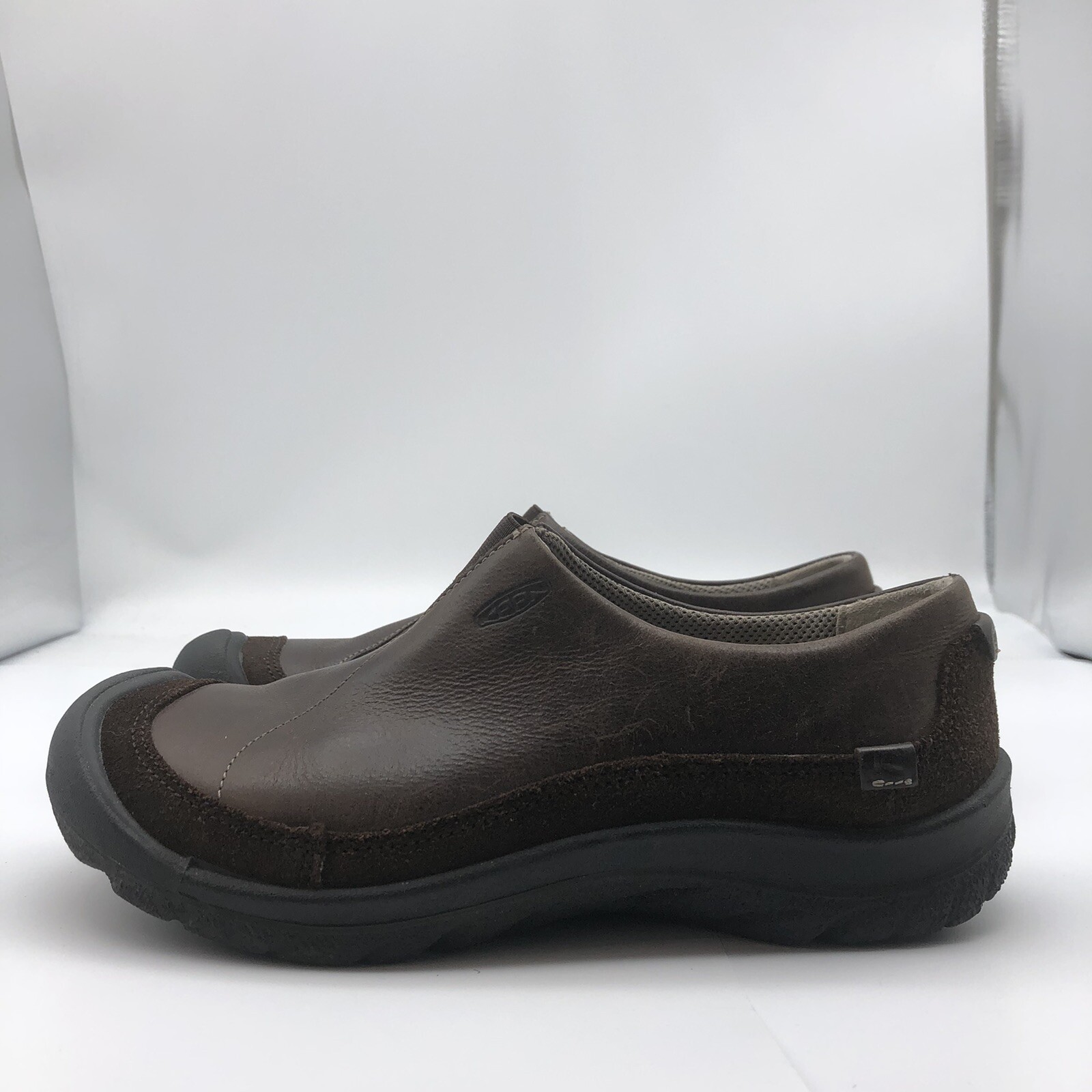 Zoccoli mocassini Keen donna Shelby in pelle da trekking marrone taglia 7