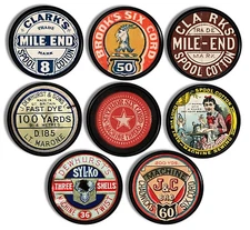 Old Time Thread Spool Cabinet Drawer Pulls Seamstress Sewing Notion Knob Handle