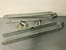Verzinkte Schwerlast Torstangen 61cm & Scharnierstifte Vierkant 10x10 Platten Klammern