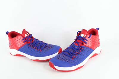 Nike Air Jordan Extra Fly Andre Drummond Sample PE Game Worn Shoes Blue Red 18
