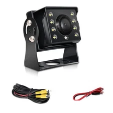 12-24V 8 LED Practical Truck Bus RV Blind Spot Rear View Reverse AV Camera+Cable