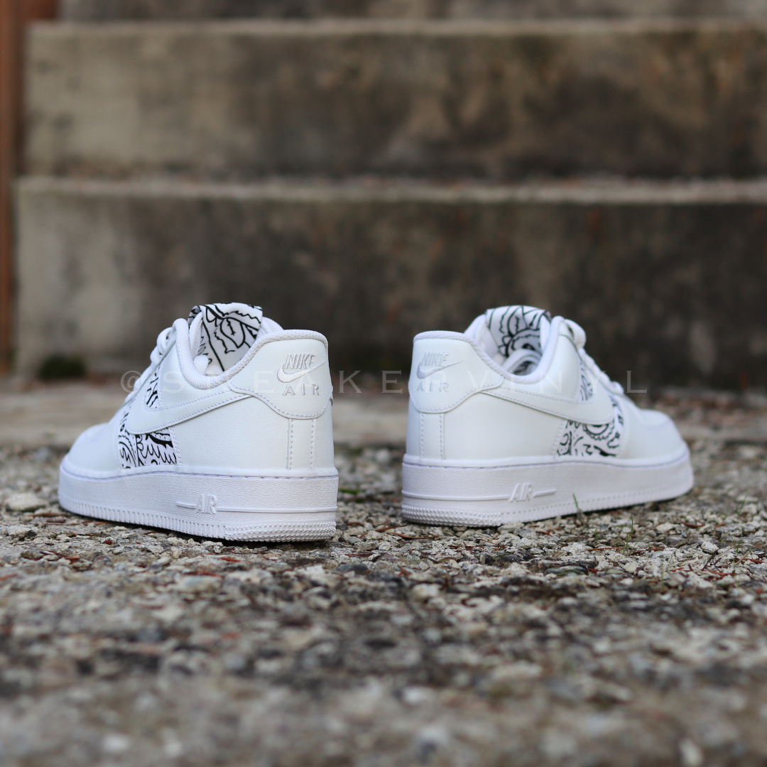 Black And White Air Force Custom Bandana Black Bandana Air Force Cheap