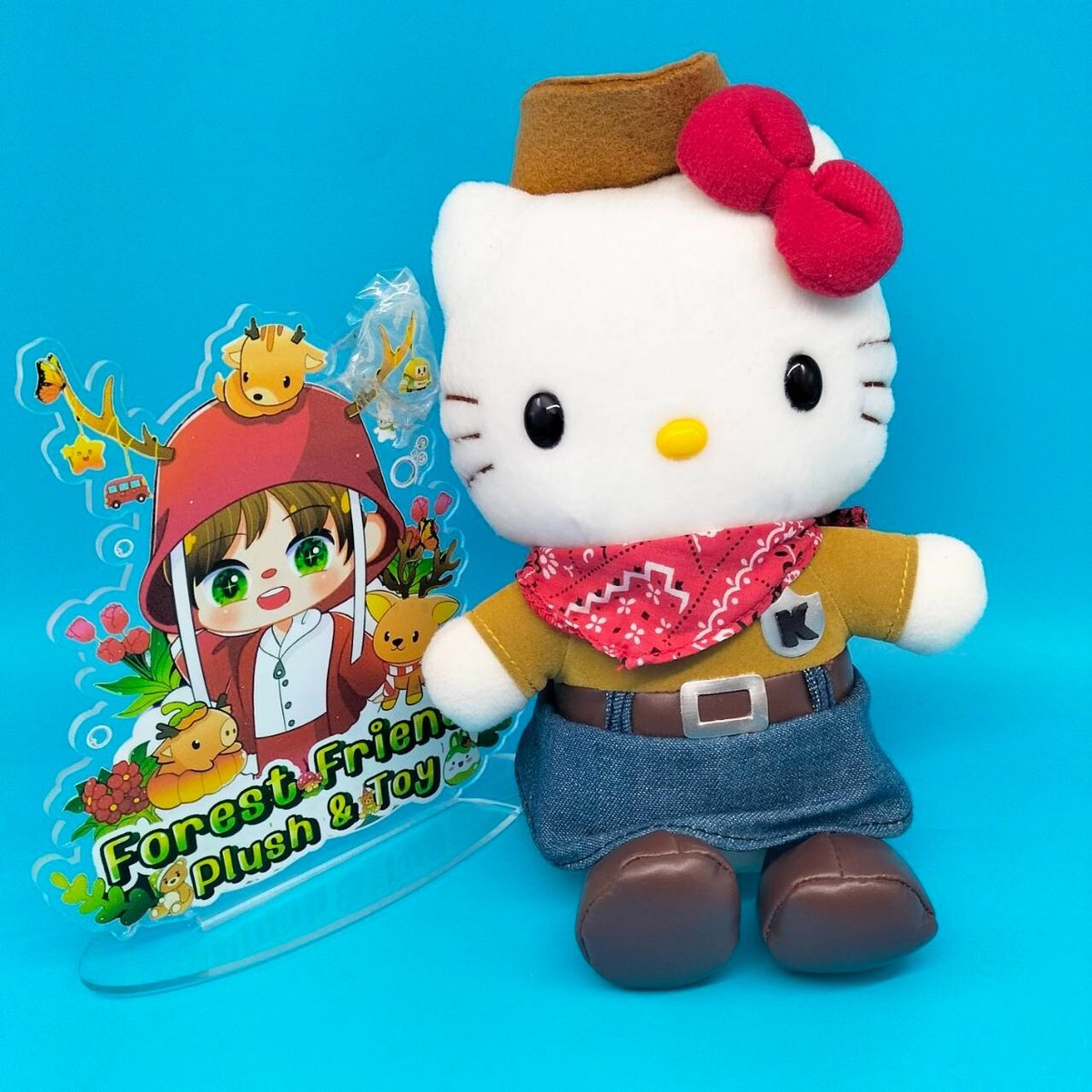 sanrio サンリオ HELLO Kitty レア 希少 エイコー EIKOH Sanrio Vintage 2000 Hello Kitty Cowgirl EIKOH Plush 8