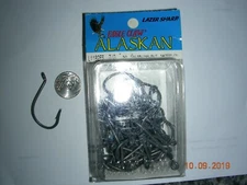 50 EAGLE CLAW LAZER SHARP OCTOPUS HOOKS NICKLE TEFLON COATED 7/0 ,