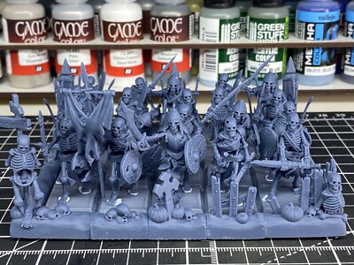 28mm Highland Miniaturen Transilvanya Skelettkrieger passend für Warhammer
