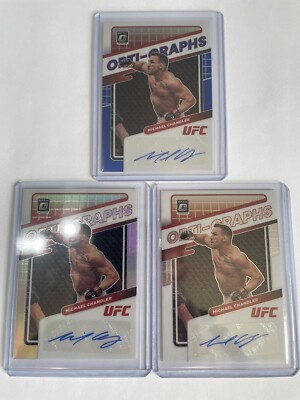 Michael Chandler Opti-Graphs LOT Blue 23/25 Silver Base, And Base.