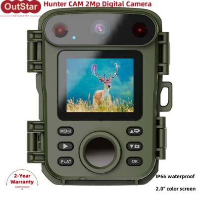 H66 Mini Hunter CAM 2MP Digital Camera 20m Triggering FOV60 F/NO2.2 2'' Screen #s