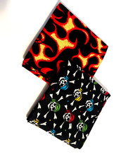 Bandana 100 Cotton Double Side Scarf Head Neck Face Mask