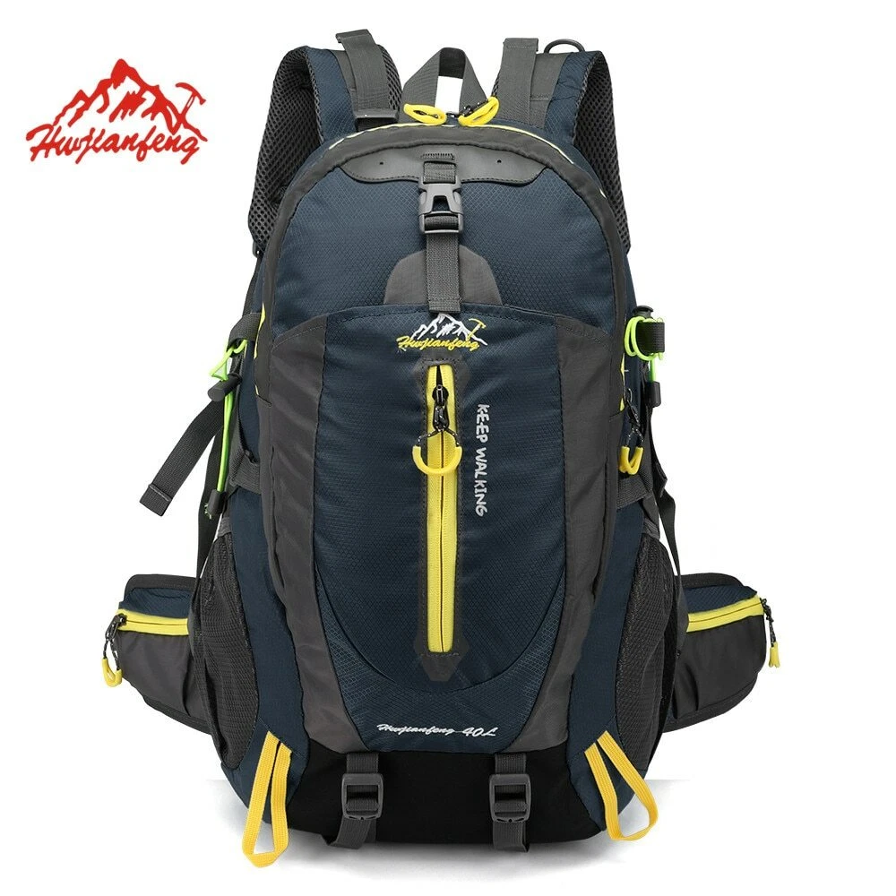 Mochila De Senderismo Impermeable 40L Bolsa Al Aire Libre