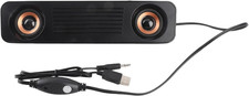 Wired Desktop Speaker, ABS 60Hz-20Khz 360 Degree Hifi Stereo Subwoofer USB