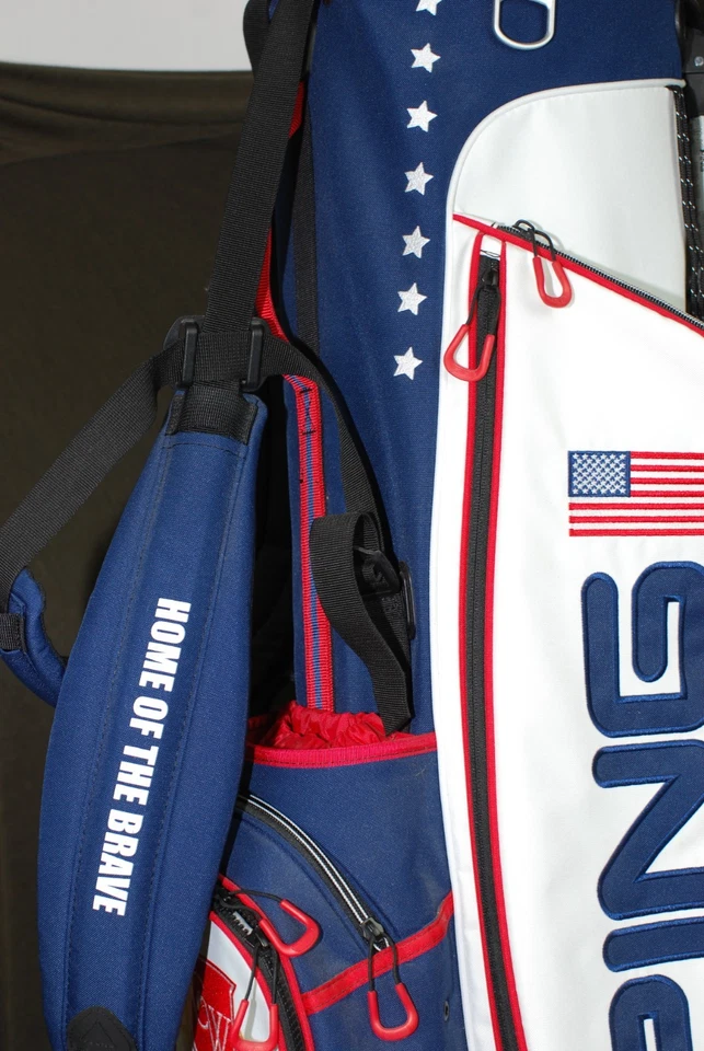 PING GOLF - Bolsa de Transporte _ Patriótica - Rojo Blanco Azul - Estrellas y Rayas Foto 3 de 4
