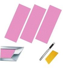 Compatible with 11.8" x 4" 3PCS Chevy Bowtie Emblem Logo Stickers Cut DIY Pink
