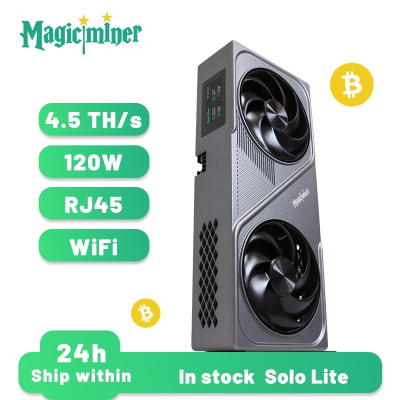 Magic Miner BG01 4.5Th/S SHA-256 WIFI Bitcoin BTC BCH Miner Solo Mining Device
