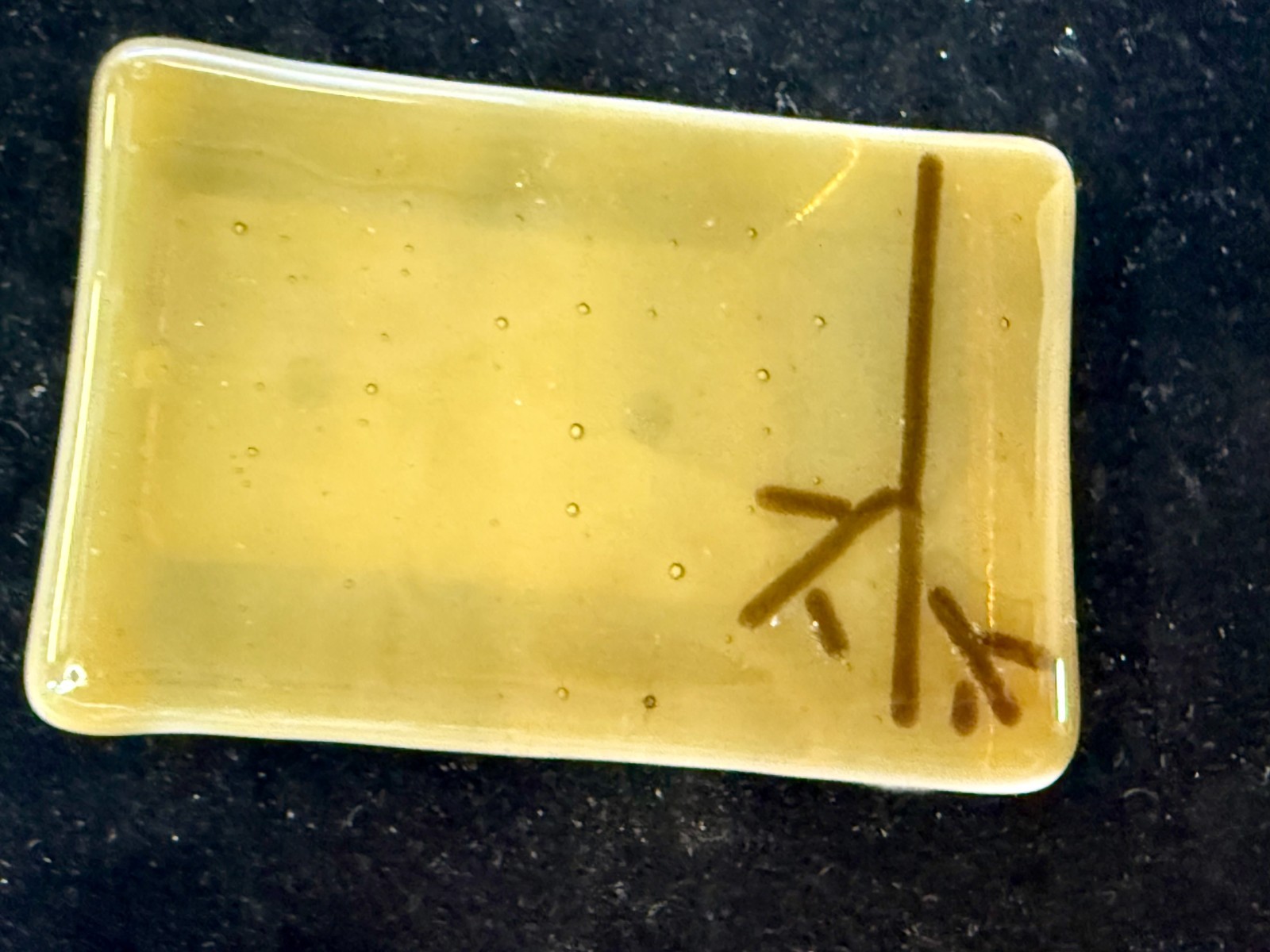 Abstract Pattern Rectangular Glossy Enamel Artisa… - image 12