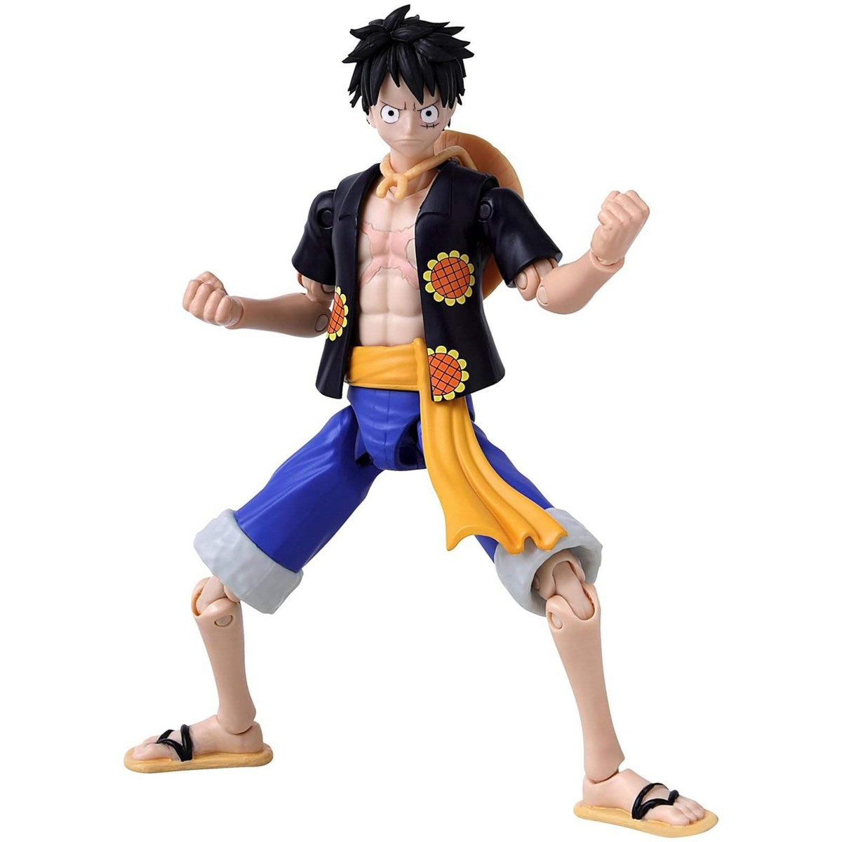 Bandai One Piece Anime Heroes Monkey D Luffy Dressrosa 5.5 Inch