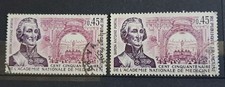 France Variété Timbre N° 1699c (Lilas Extra Pâle) + Normal /Oblitéré /1971