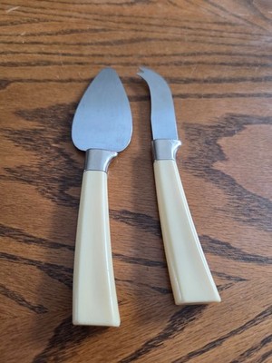 Vintage Regent Sheffield Bakelite Handle cheese spreader & server set excellent